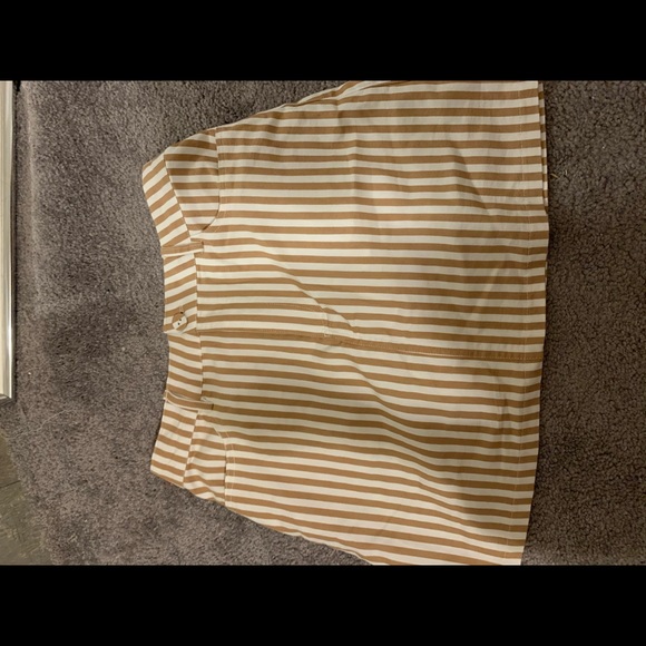White and tan Striped Skirt Forever 21 - Picture 1 of 1